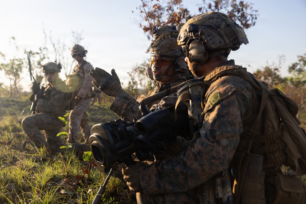 Predator’s Walk 26: US MRF-D Marines with B Co. conduct squad attack drills