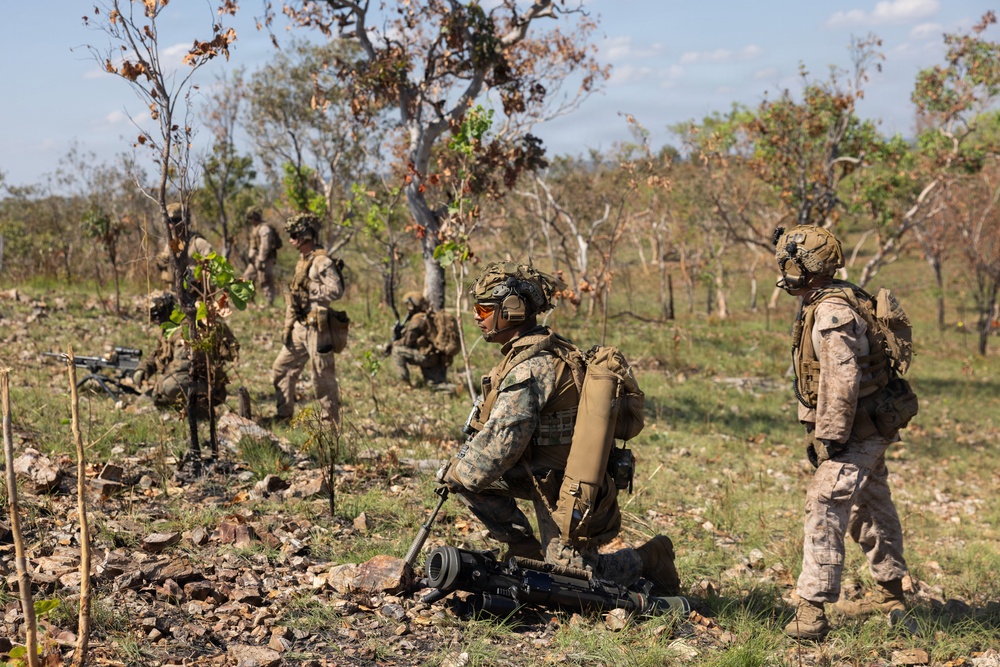 Predator’s Walk 26: US MRF-D Marines with B Co. conduct squad attack drills