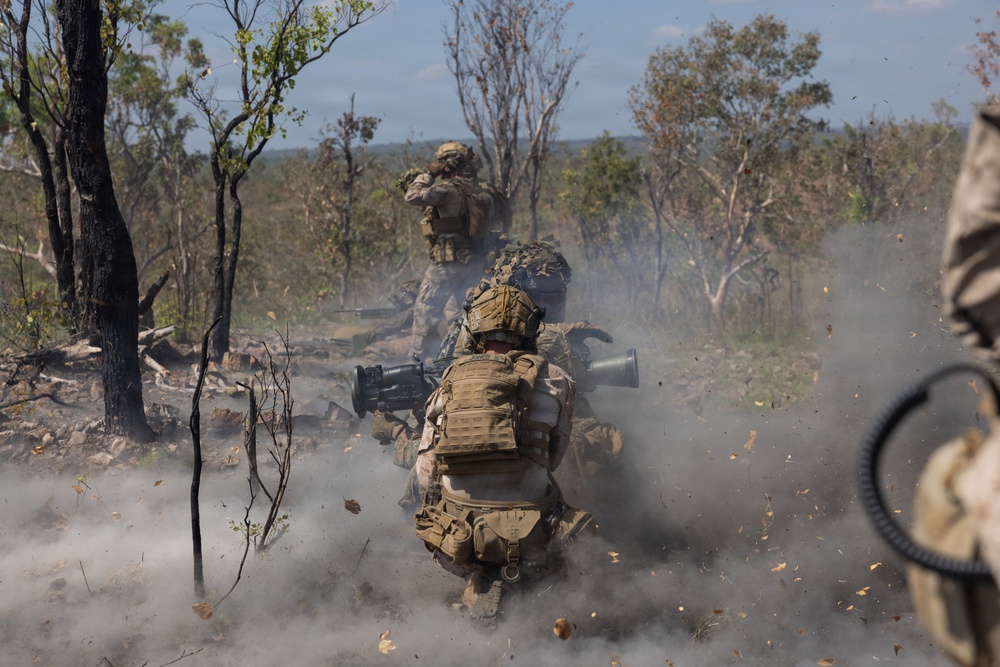 Predator’s Walk 26: US MRF-D Marines with B Co. conduct squad attack drills