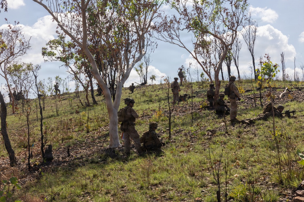 Predator’s Walk 26: US MRF-D Marines with B Co. conduct squad attack drills