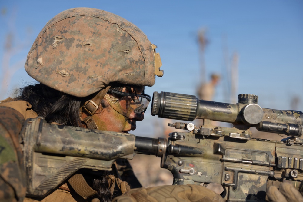 Predator’s Walk 26: US Marines with B Co. conduct squad attack drills