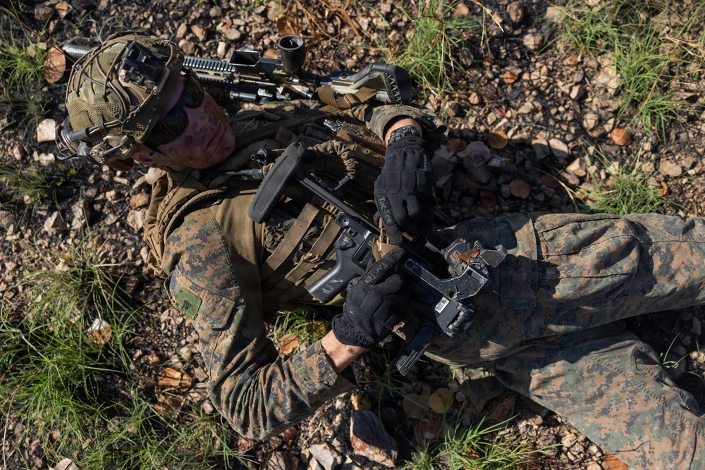 Predator’s Walk 26: US Marines with B Co. conduct squad attack drills