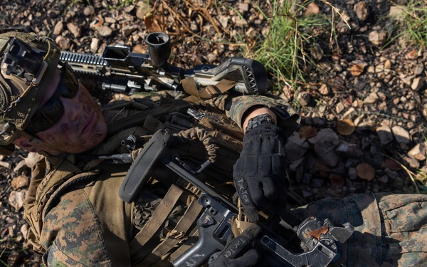 Predator’s Walk 26: US Marines with B Co. conduct squad attack drills