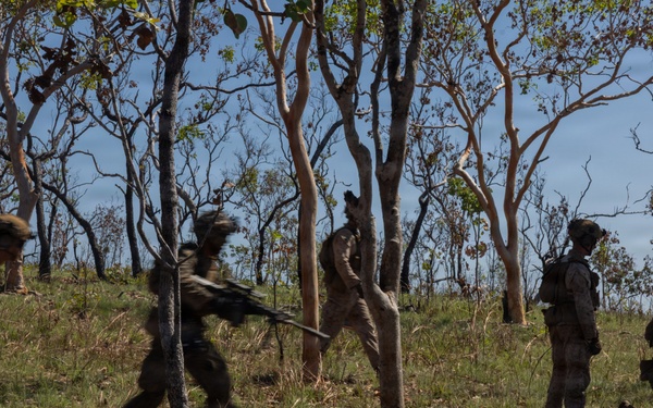 Predator’s Walk 26: US Marines with B Co. conduct squad attack drills