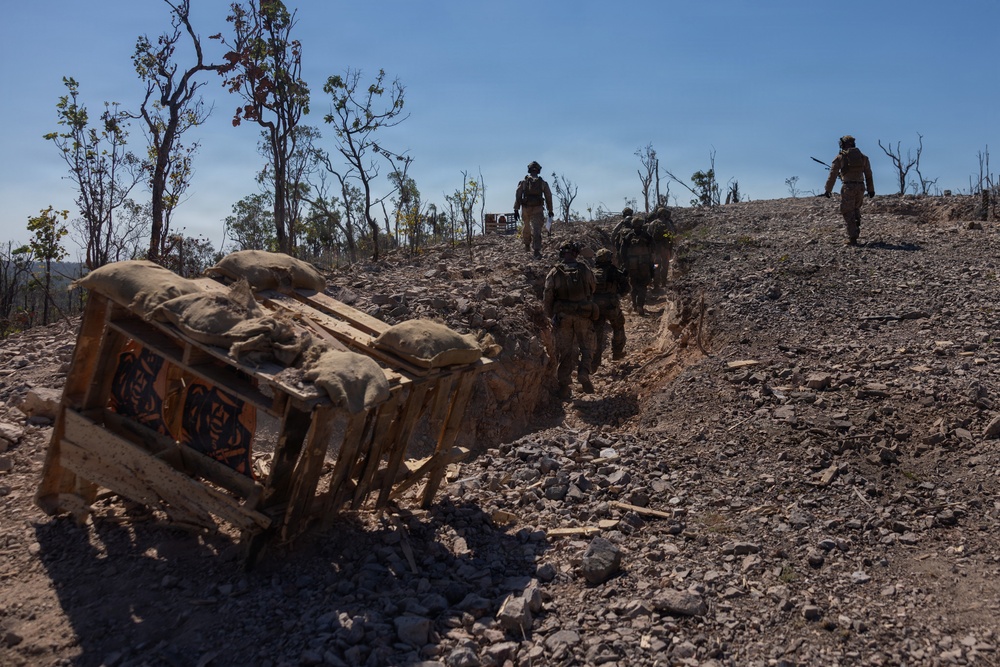 Predator’s Walk 26: US Marines with B Co. conduct squad attack drills