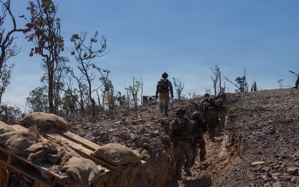 Predator’s Walk 26: US Marines with B Co. conduct squad attack drills