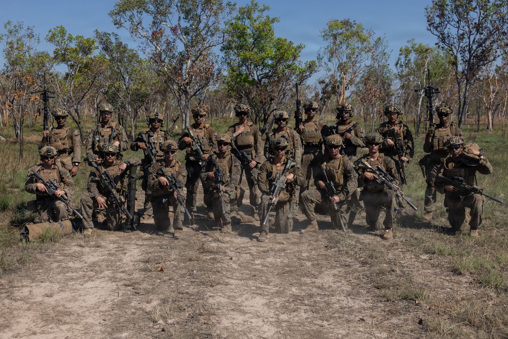 Predator’s Walk 26: US Marines with B Co. conduct squad attack drills