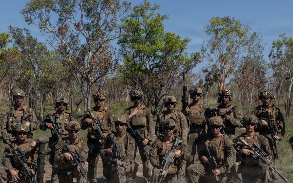 Predator’s Walk 26: US Marines with B Co. conduct squad attack drills