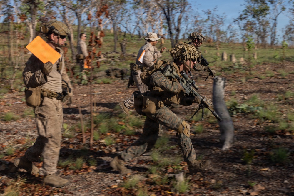 Predator’s Walk 26: US Marines with B Co. conduct squad attack drills