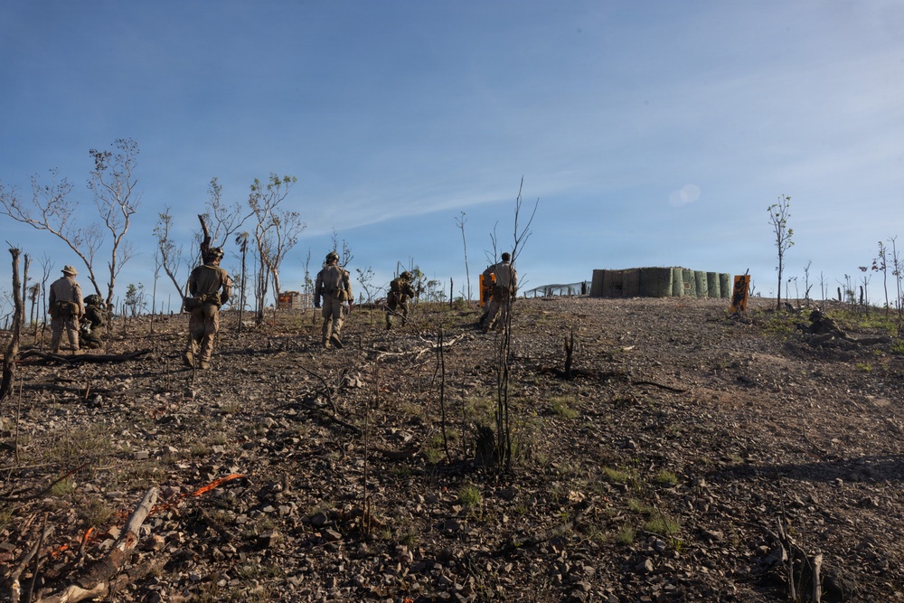 Predator’s Walk 26: US Marines with B Co. conduct squad attack drills