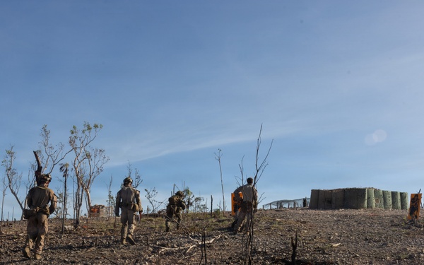 Predator’s Walk 26: US Marines with B Co. conduct squad attack drills