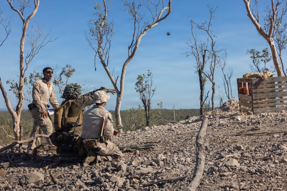 Predator’s Walk 26: US Marines with B Co. conduct squad attack drills