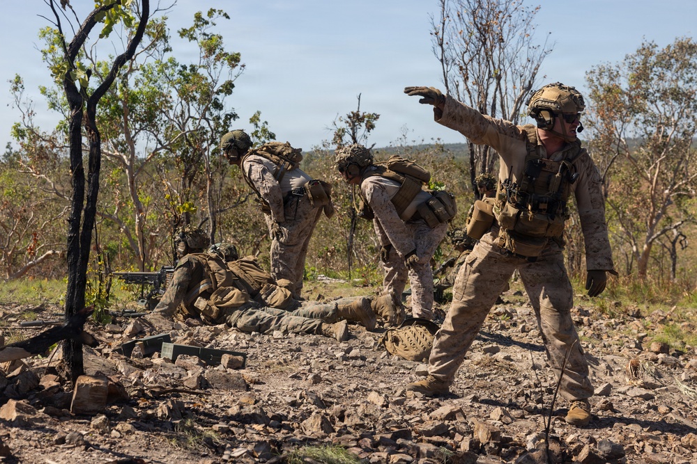 Predator’s Walk 26: US Marines with B Co. conduct squad attack drills