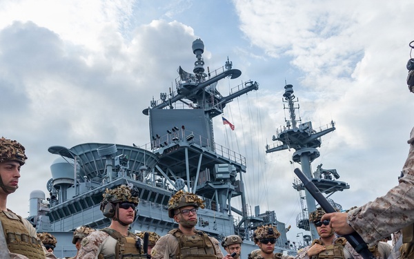11th MEU Marines, Sailors Conduct Non-Lethal Weapons Training Aboard USS Boxer