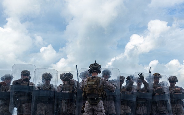 11th MEU Marines, Sailors Conduct Non-Lethal Weapons Training Aboard USS Boxer