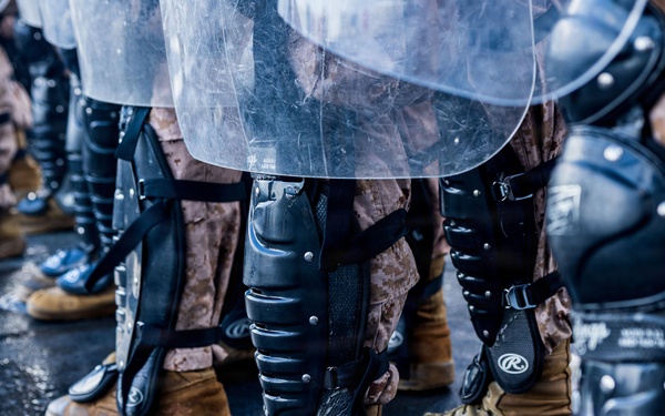 11th MEU Marines, Sailors Conduct Non-Lethal Weapons Training Aboard USS Boxer