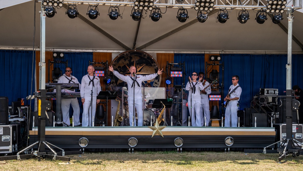 U.S. Fleet Forces Band plays at Norfolk Harborfest Sail250