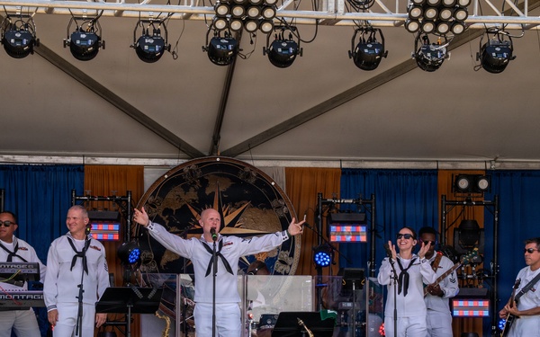 U.S. Fleet Forces Band plays at Norfolk Harborfest Sail250