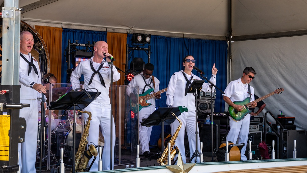 U.S. Fleet Forces Band plays at Norfolk Harborfest Sail250