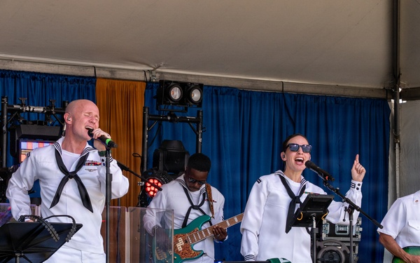 U.S. Fleet Forces Band plays at Norfolk Harborfest Sail250