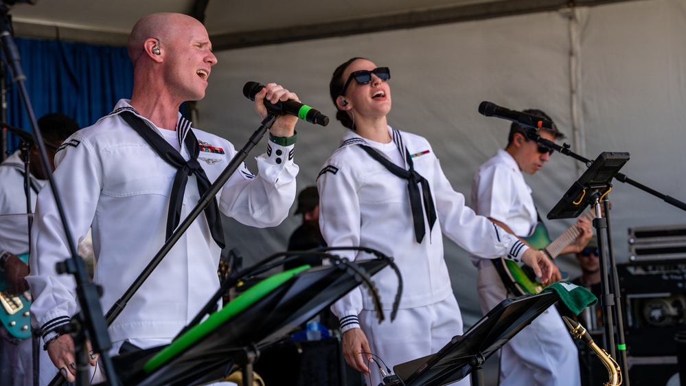 U.S. Fleet Forces Band plays at Norfolk Harborfest Sail250