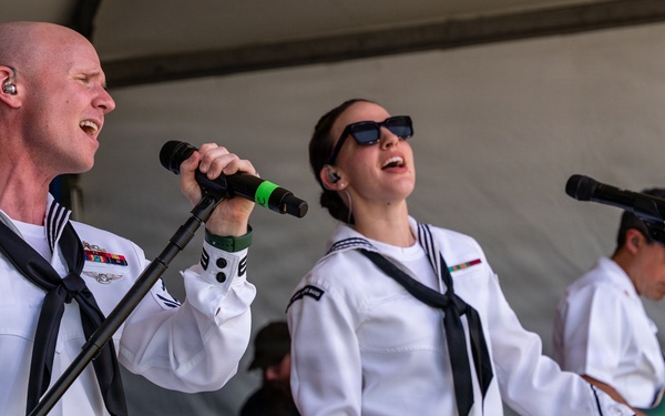 U.S. Fleet Forces Band plays at Norfolk Harborfest Sail250