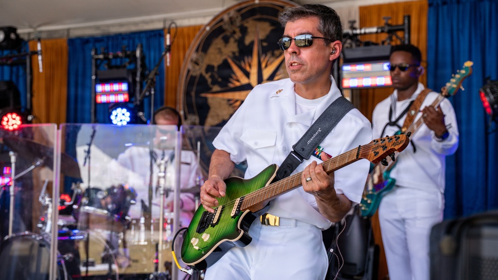 U.S. Fleet Forces Band plays at Norfolk Harborfest Sail250