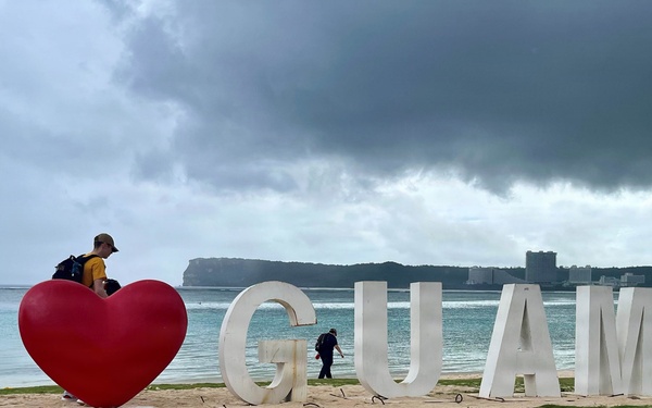 George Washington Sailors Participate in Guam Beach Cleanup