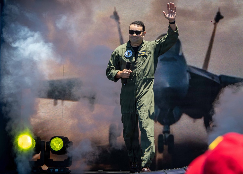 USS Carl Vinson Sailor participates in NASCAR Cup Series driver introductions