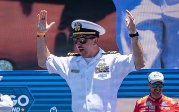 U.S. Navy Sailors participate in NASCAR Cup Series driver introductions