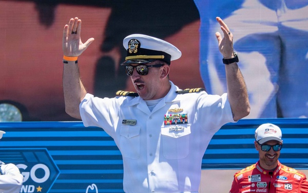 U.S. Navy Sailors participate in NASCAR Cup Series driver introductions