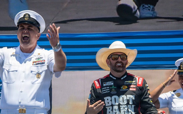 U.S. Navy Sailors participate in NASCAR Cup Series driver introductions