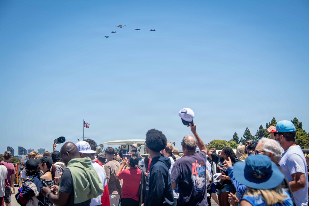 U.S. Navy conducts fly-over during NASCAR Cup Series
