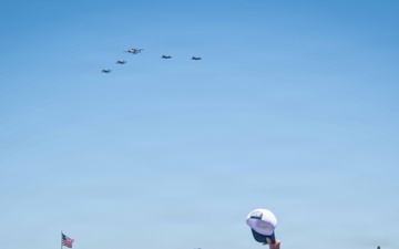 U.S. Navy conducts fly-over during NASCAR Cup Series