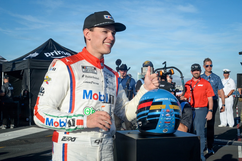 USS Carl Vinson (CVN 70) hosts NASCAR driver Corey Heim