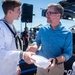 USS Carl Vinson (CVN 70) participates in NASCAR live broadcast