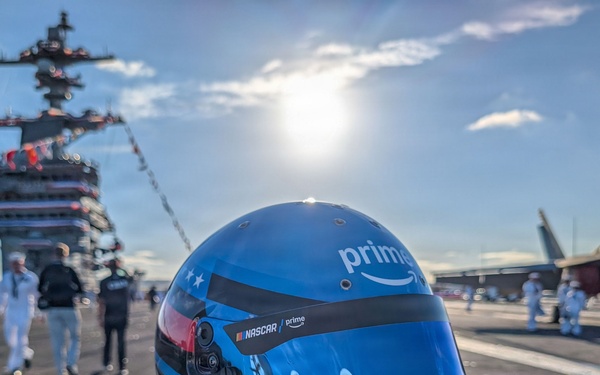 USS Carl Vinson (CVN 70) hosts NASCAR driver Corey Heim