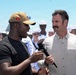 USS Carl Vinson (CVN 70) participates in NASCAR live broadcast
