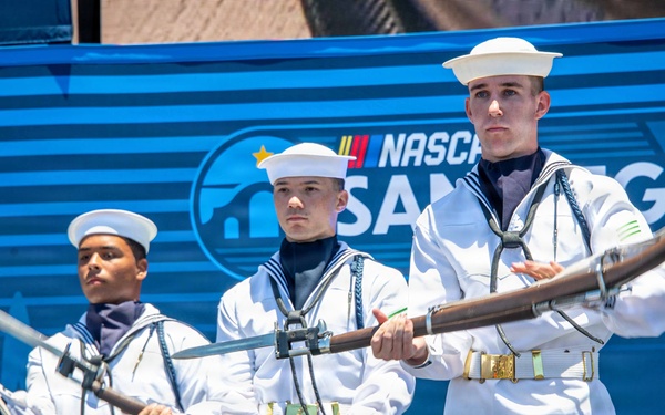 U.S. Navy Sailors participate in NASCAR Cup Series driver introductions
