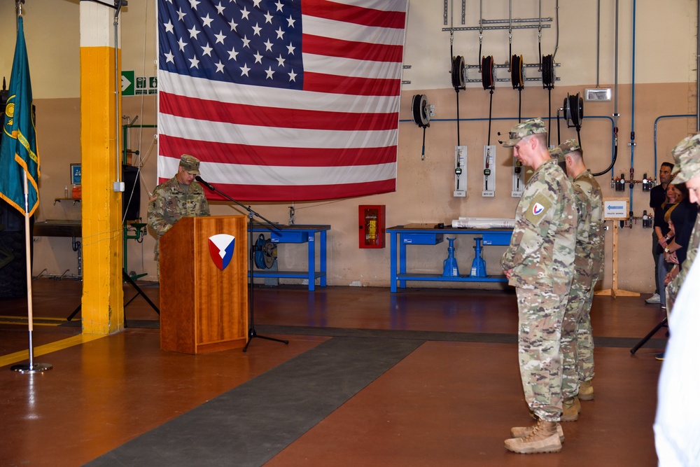 405th Army Field Support Brigade-Africa Conducts Change of Command Ceremony