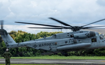 HMH-361 arrives at JGSDF Camp Metabaru