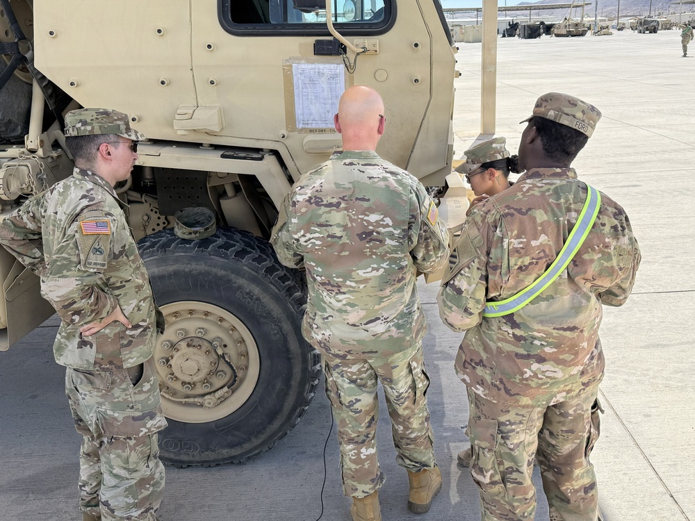 CECOM ILSC AIAM team on the ground at the National Training Center