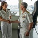 Vice Adm. Doug Perry, commander, U.S. 2nd Fleet, speaks to a Dutch Sailor