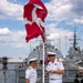 Vice Adm. Doug Perry, Commander, U.S. 2nd Fleet, Speaks to the Commanding Officer of the Royal Danish Navy Frigate HDMS Iver Huitfeldt