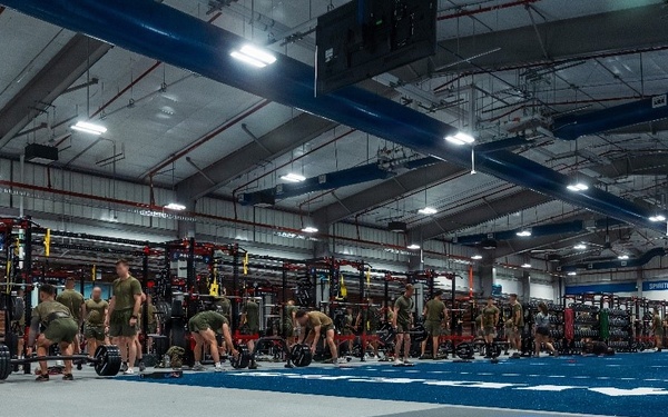 MARSOC Marines conduct physical training event