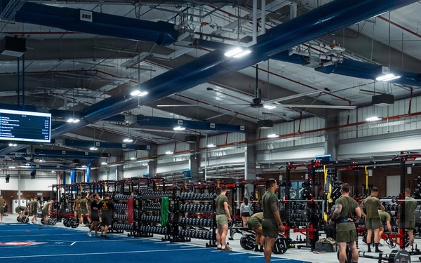 MARSOC Marines conduct physical training event