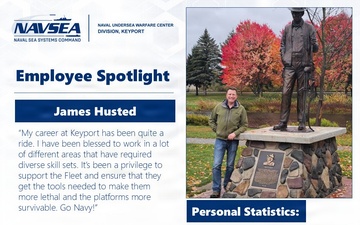 NUWC Division, Keyport Employee Spotlight James Husted