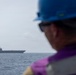 Nimitz-class aircraft carrier USS Abraham Lincoln (CVN 72) Conducts a Replenishment-at-Sea
