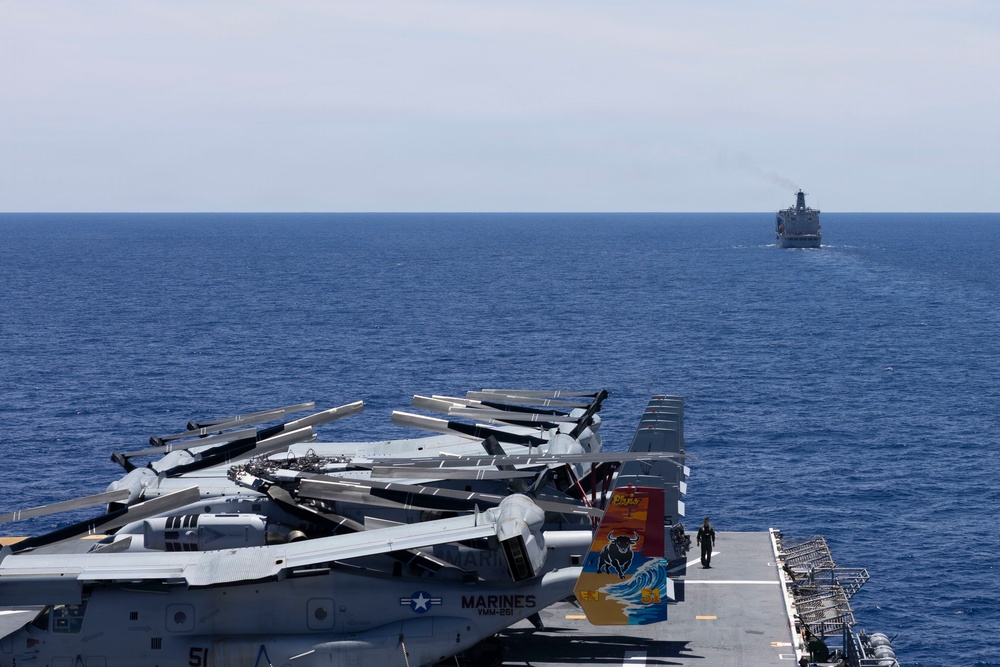 Kearsarge Conducts Replenishment at Sea