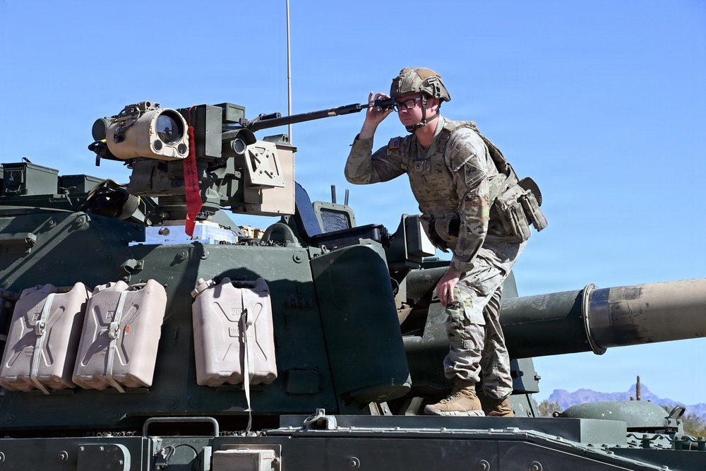 U.S. Army Yuma Proving Ground tests CROWS integration into M109A7 Paladin